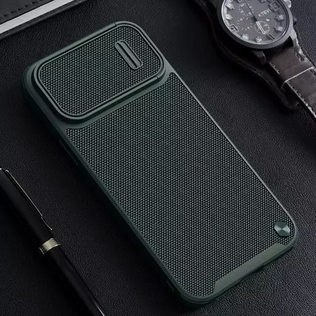 Nillkin Textured S Case iPhone 14 Pro Max armored cover with camera cover dark green 14