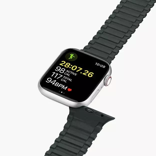 Dux Ducis Strap (Armor Version) Apple Watch SE strap, 9, 8, 7, 6, 5, 4, 3, 2, 1 (41, 40, 38 mm) silicone magnetic strap bracelet green 6