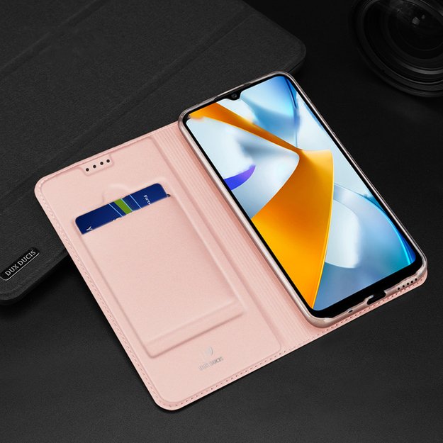 Dux Ducis Skin Pro case for Oppo Reno 8 flip cover card wallet stand black 16