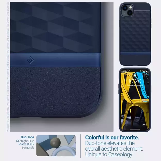 Caseology Parallax Mag Case with MagSafe for iPhone 14 Plus - Navy 14