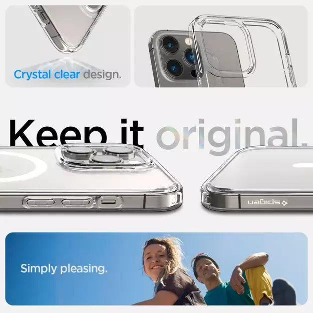 Spigen Ultra Hybrid Mag Case with MagSafe for iPhone 14 Pro Max - Clear/White 30