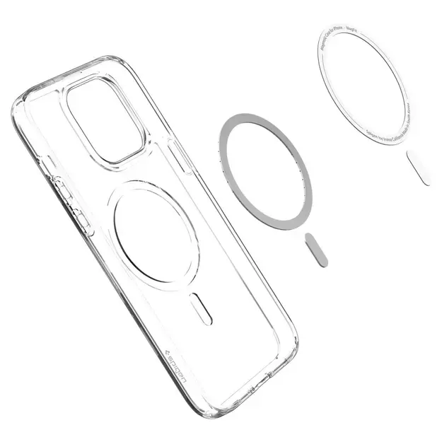 Spigen Ultra Hybrid Mag Case with MagSafe for iPhone 14 Pro Max - Clear/White 27
