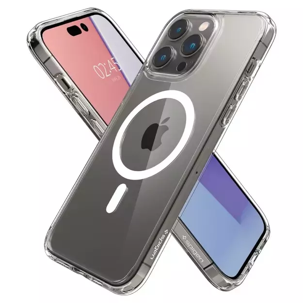 Spigen Ultra Hybrid Mag Case with MagSafe for iPhone 14 Pro Max - Clear/White 26