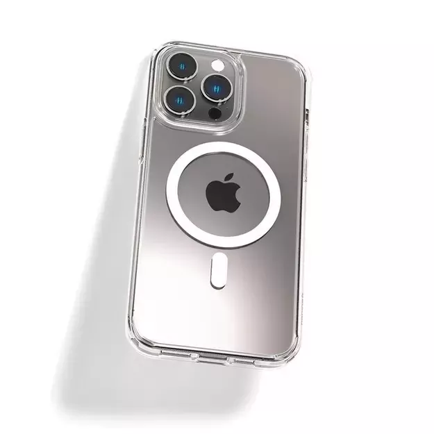 Spigen Ultra Hybrid Mag Case with MagSafe for iPhone 14 Pro Max - Clear/White 19