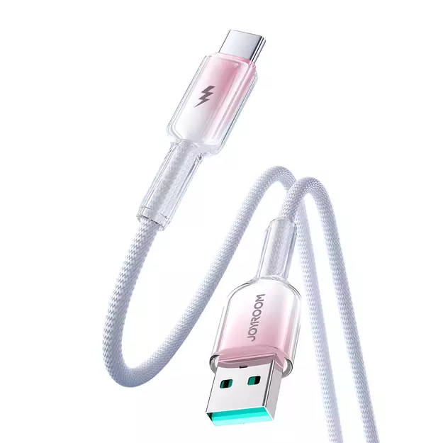 Joyroom S-A42 Crystal-Clear Series 3A USB-A - USB-C cable 1.2m - white 15