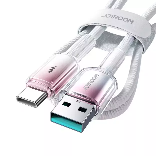 Joyroom S-A42 Crystal-Clear Series 3A USB-A - USB-C cable 1.2m - white 17