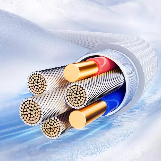 Joyroom S-A42 Crystal-Clear Series 3A USB-A - USB-C cable 1.2m - white 24