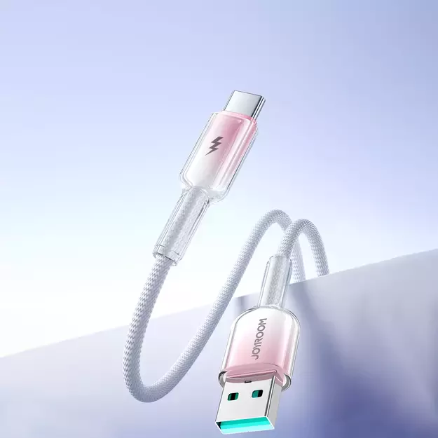 Joyroom S-A42 Crystal-Clear Series 3A USB-A - USB-C cable 1.2m - white 22