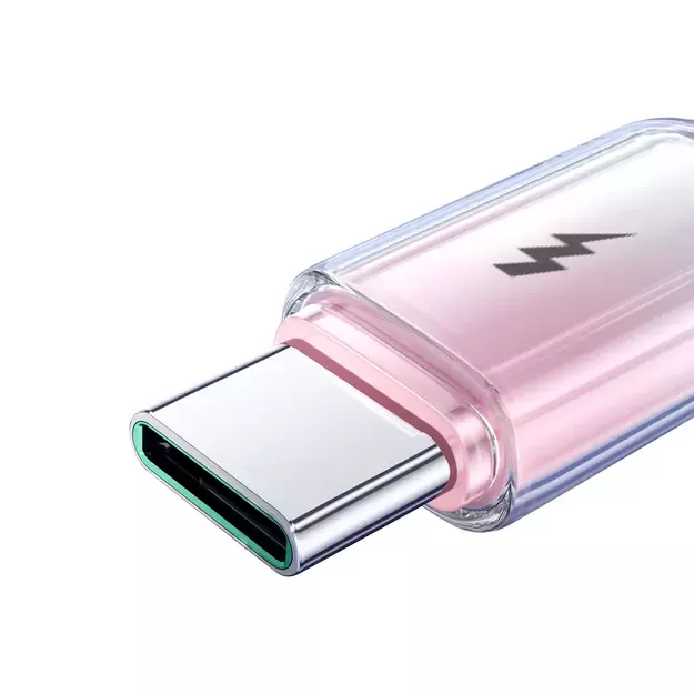 Joyroom S-A42 Crystal-Clear Series 3A USB-A - USB-C cable 1.2m - white 18