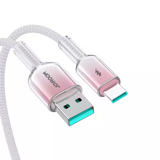 Joyroom S-A42 Crystal-Clear Series 3A USB-A - USB-C cable 1.2m - white 19