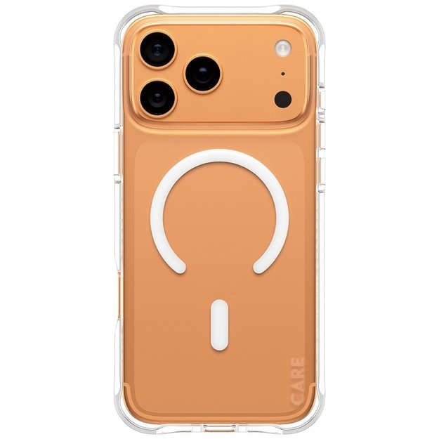 CARE by PanzerGlass Fashionable Samba Case w. White MagSafe for iPhone 17 Pro Max - Transparent 1
