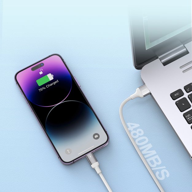 Joyroom Extraordinary Series A10 Lightning / USB-C PD 20W cable 1.2 m - white 13