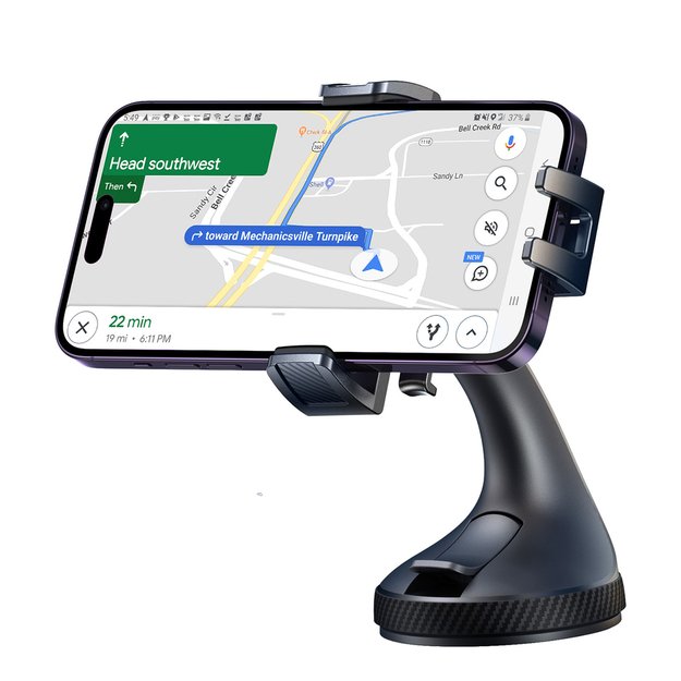 Joyroom JR-OK6 clamp phone holder for glass - black 2