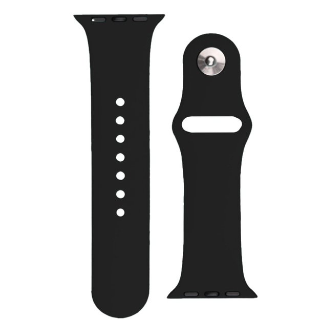 Silicone Strap APS for Apple Watch 38/40/41mm Strap Watch Bracelet - Black
