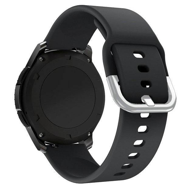 Silicone Strap TYS band for Samsung Galaxy Watch 45 / 46 / 47 mm - black