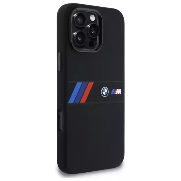 BMW Silicone Middle Stripe MagSafe Case for iPhone 16 Pro Max - Black 10