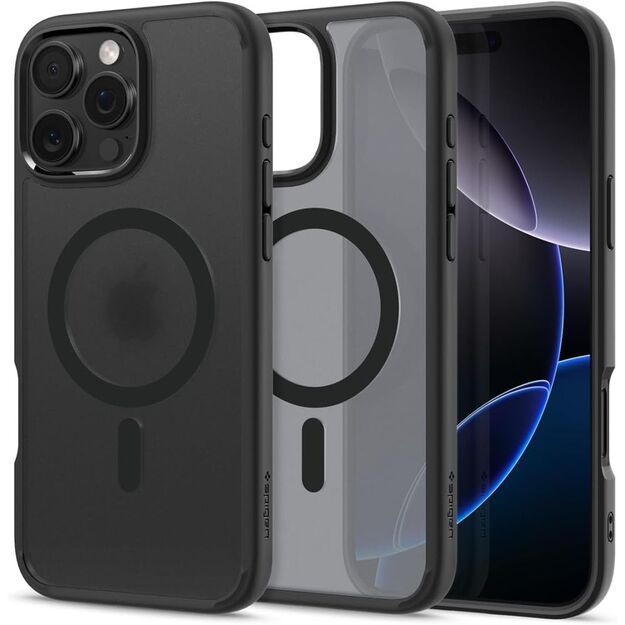 Spigen Ultra Hybrid Mag Case with MagSafe for iPhone 16 Pro - Black 1
