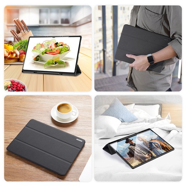Dux Ducis Domo foldable cover for tablet with Smart Sleep function Samsung Galaxy Tab S8/S9 Ultra stand black 8