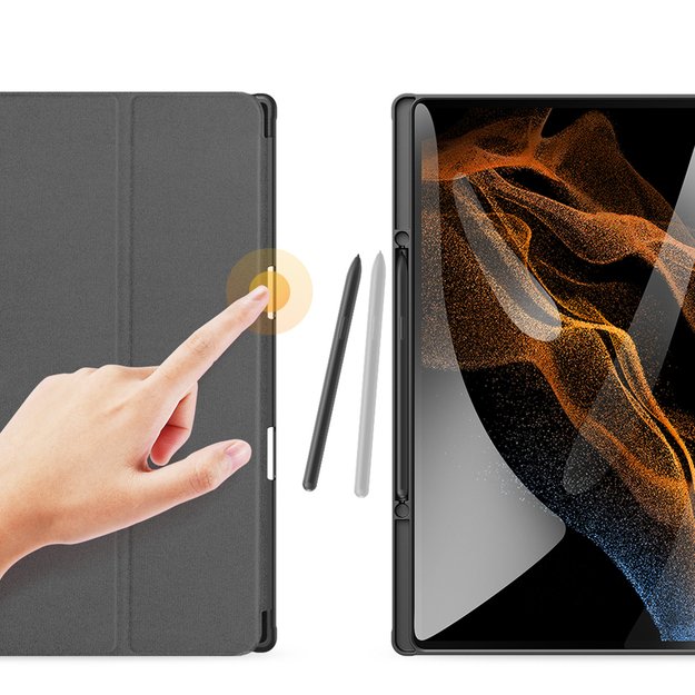 Dux Ducis Domo foldable cover for tablet with Smart Sleep function Samsung Galaxy Tab S8/S9 Ultra stand black 2