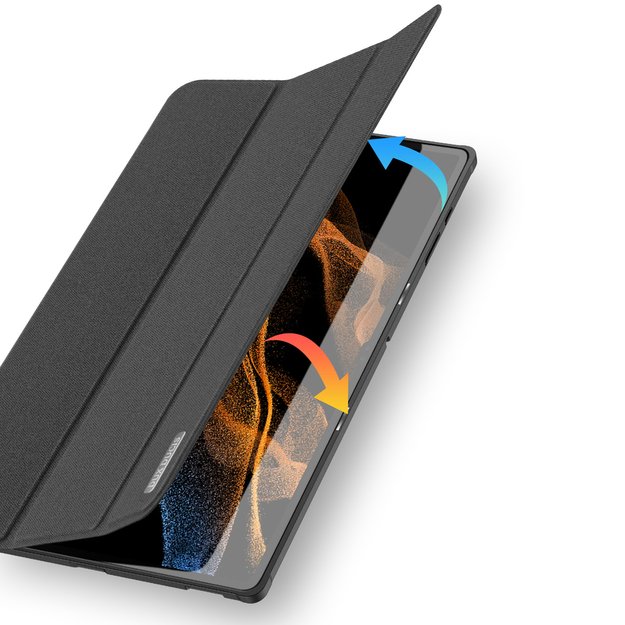 Dux Ducis Domo foldable cover for tablet with Smart Sleep function Samsung Galaxy Tab S8/S9 Ultra stand black 7