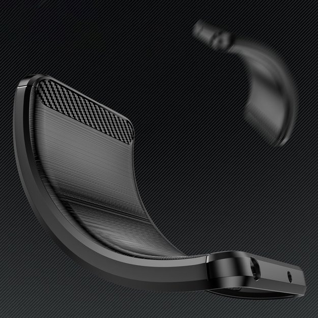 Carbon Case Flexible Silicone for Samsung Galaxy XCover 7 Pro - Black 4
