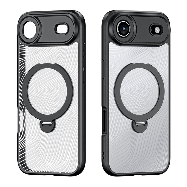 Dux Ducis Aimo Mag Case with Magnetic Ring and Stand for iPhone 17 Air – Black 1