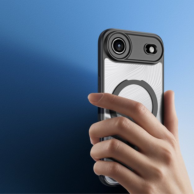 Dux Ducis Aimo Mag Case with Magnetic Ring and Stand for iPhone 17 Air – Black 4