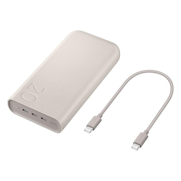 Powerbank Samsung EB-P4520XUEGEU 20000 mAh 3x USB-C 45W SFC - beige 5