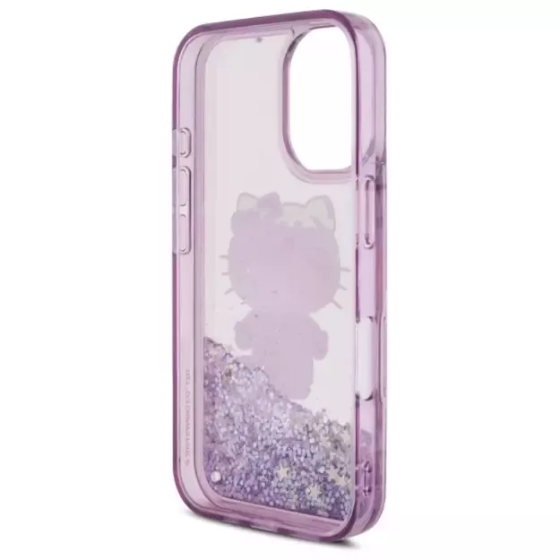 Hello Kitty Liquid Glitter 50TH Anniversary Party iPhone 16 Case - Purple 11
