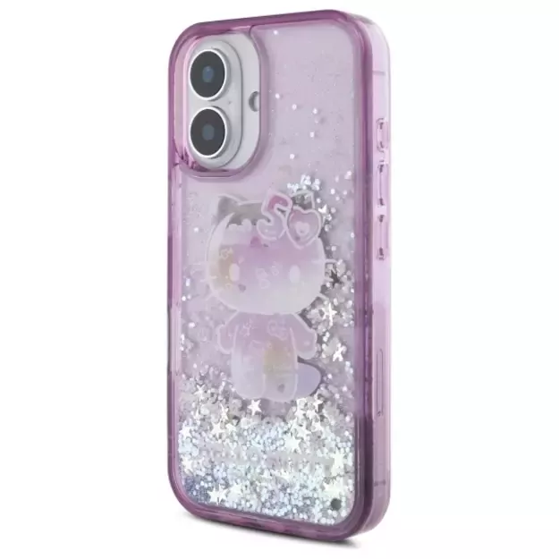 Hello Kitty Liquid Glitter 50TH Anniversary Party iPhone 16 Case - Purple 7