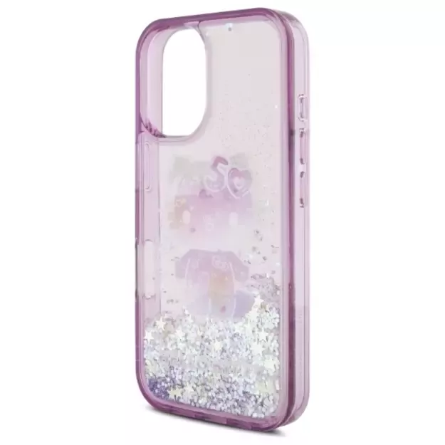 Hello Kitty Liquid Glitter 50TH Anniversary Party iPhone 16 Case - Purple 10