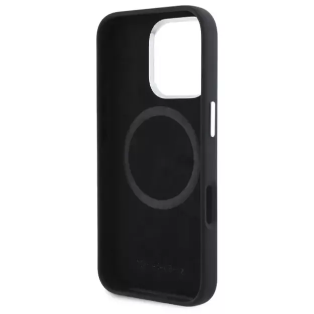 Mercedes Silicone Vertical Tonal Stripes MagSafe Case for iPhone 16 Pro Max - Black 13