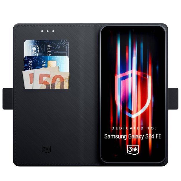 3mk Wallet Case for Samsung Galaxy S24 FE - Black 2