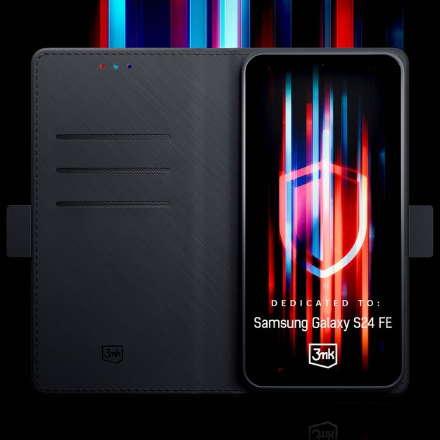 3mk Wallet Case for Samsung Galaxy S24 FE - Black 5