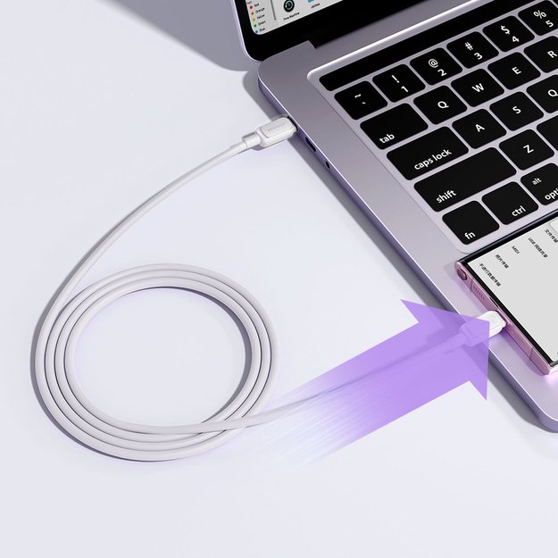 Kabel Joyroom S-A14 USB-C - USB-C 60W 1,2m - biały 4