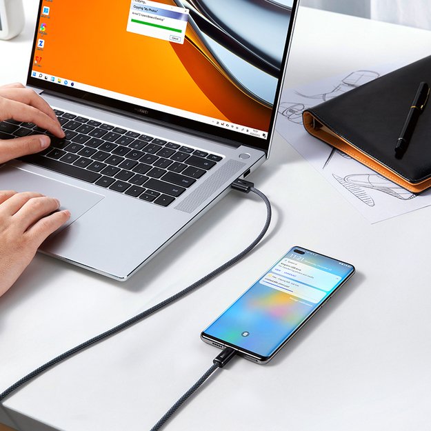 Baseus Dynamic Series USB cable - USB Type C 100W 2m white (CALD000702) 13