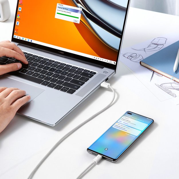 Baseus Dynamic Series USB cable - USB Type C 100W 2m white (CALD000702) 8