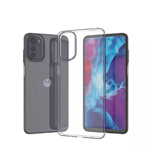 Ultra Clear 0.5mm case for Motorola Moto E32 thin cover transparent 10
