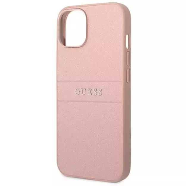 Guess GUHCP14MPSASBPI iPhone 14 Plus 6,7  różowy/pink Saffiano Strap 12