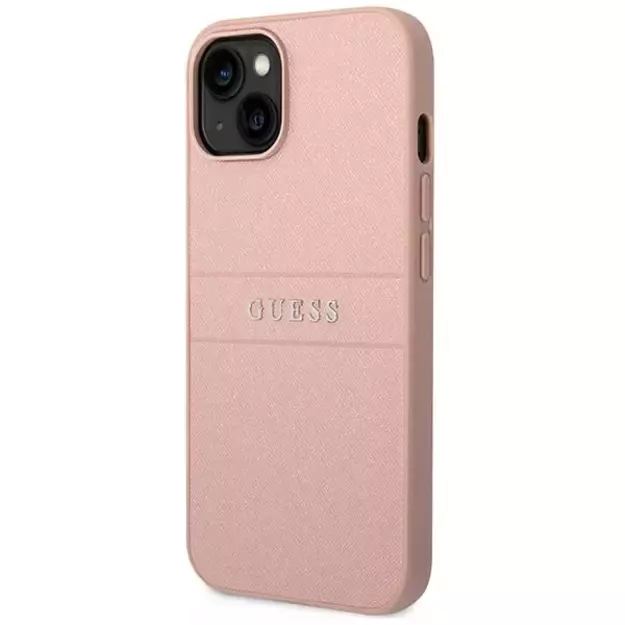 Guess GUHCP14MPSASBPI iPhone 14 Plus 6,7  różowy/pink Saffiano Strap 8