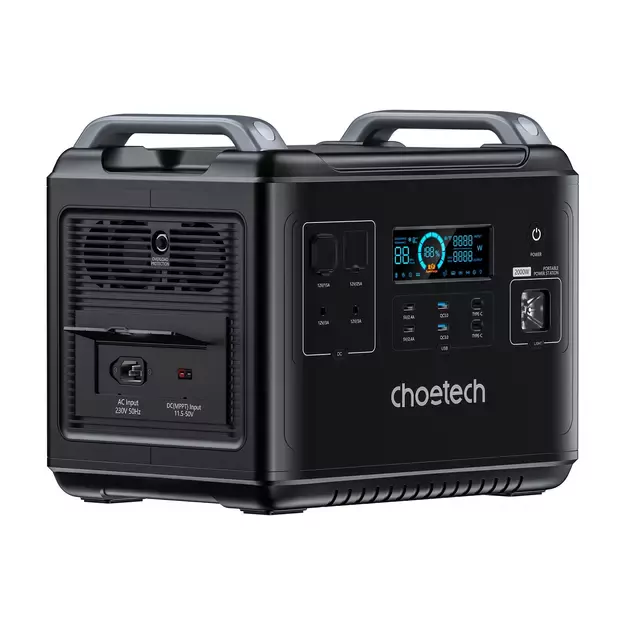 Choetech portable power station LiFePO4 1997Wh 2000W power bank black (BS006 Super Mini) 7