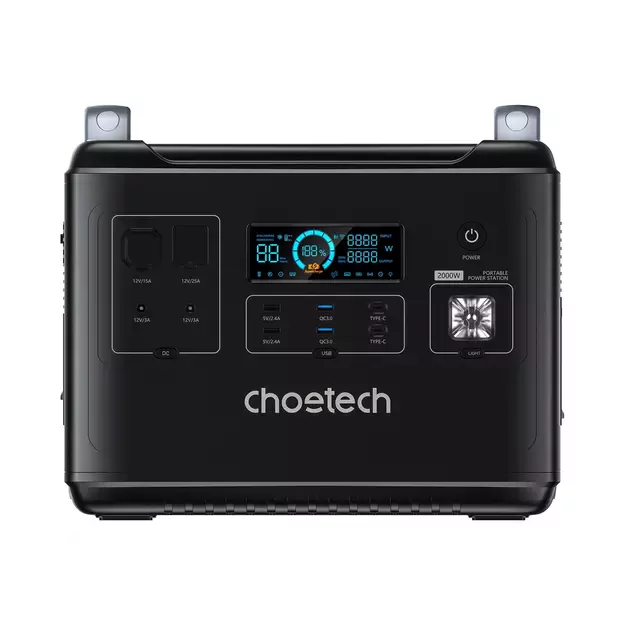 Choetech portable power station LiFePO4 1997Wh 2000W power bank black (BS006 Super Mini) 8