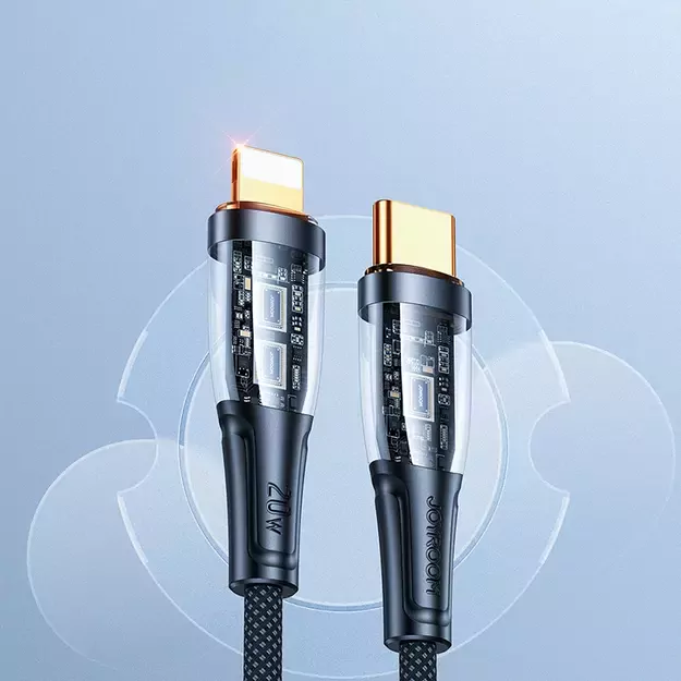 Joyroom Star-Cloud Series A3 USB-C / Lightning Cable 20W 1.2m with Smart Switch - Black 12