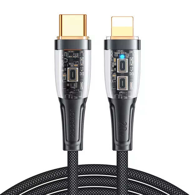 Joyroom Star-Cloud Series A3 USB-C / Lightning Cable 20W 1.2m with Smart Switch - Black 10