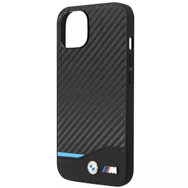 Case BMW BMHCP14S22NBCK iPhone 14 6.1 &quot black / black Leather Carbon 12