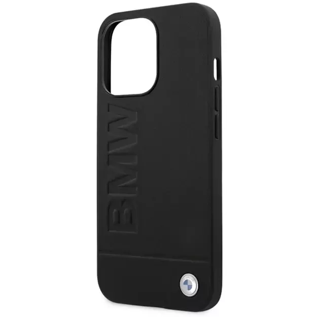 Etui BMW BMHMP14XSLLBK iPhone 14 Pro Max 6,7  czarny/black hardcase Signature Logo Imprint Magsafe 12