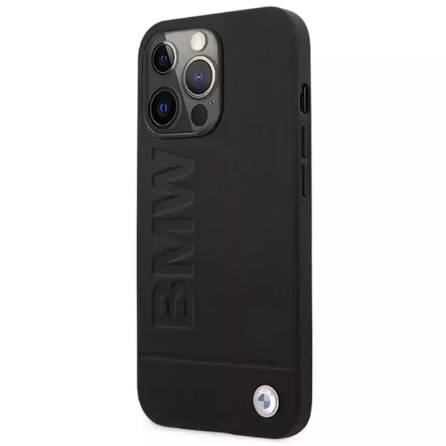 Etui BMW BMHMP14XSLLBK iPhone 14 Pro Max 6,7  czarny/black hardcase Signature Logo Imprint Magsafe 8
