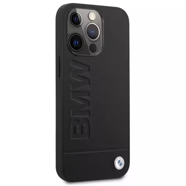 Etui BMW BMHMP14XSLLBK iPhone 14 Pro Max 6,7  czarny/black hardcase Signature Logo Imprint Magsafe 10