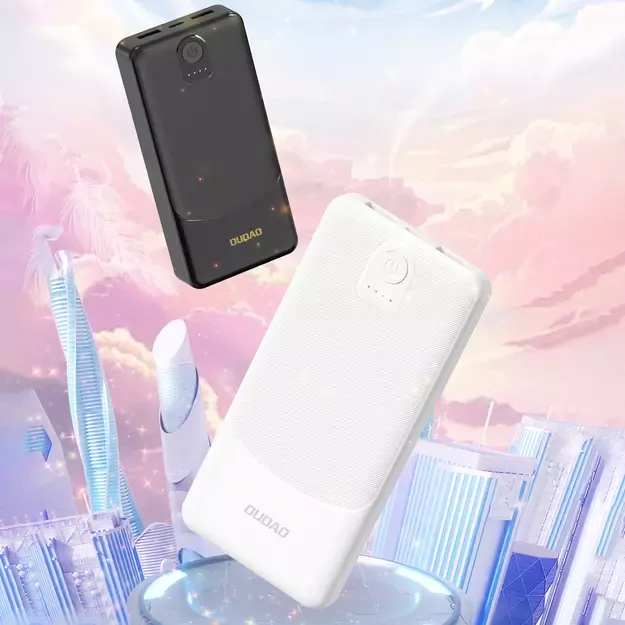 Powerbank Dudao K10 10000mAh 2.4A 2 x USB-A - black 1