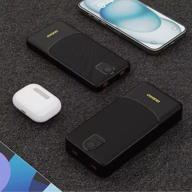 Powerbank Dudao K10 10000mAh 2.4A 2 x USB-A - black 8